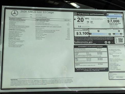 New 2026 Mercedes-Benz GLE 53 AMG 4MATIC Coupe image 19