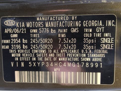 Used 2021 Kia Telluride EX w/ EX Premium Package FWD image 33