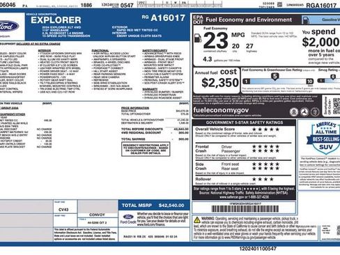 Used 2024 Ford Explorer XLT AWD/4WD image 23