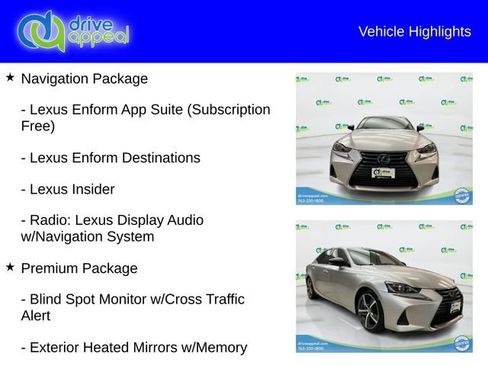 Used 2019 Lexus IS 300 AWD w/ Navigation Package image 6