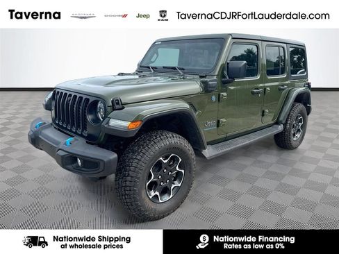 Certified 2023 Jeep Wrangler Unlimited Rubicon 4xe w/ Cold Weather Group AWD/4WD image 1