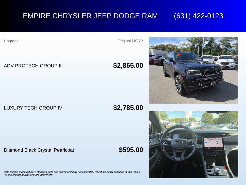 Used 2023 Jeep Grand Cherokee Overland w/ Adv Protech Group III AWD/4WD image 6