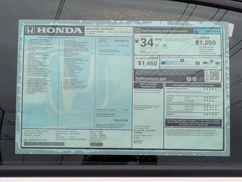 New 2026 Honda Civic Sport image 17