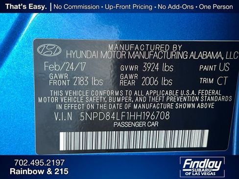 Used 2017 Hyundai Elantra Value Edition image 34