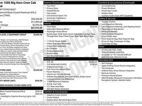 New 2026 RAM 1500 Big Horn AWD/4WD image 30