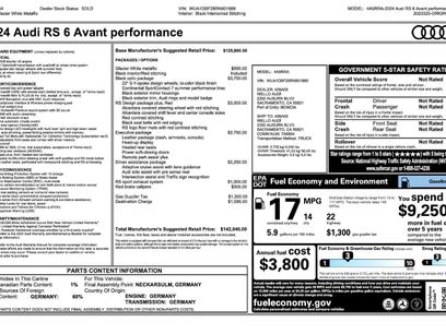 Used 2024 Audi RS 6 performance