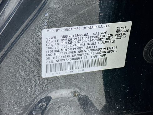 Used 2017 Honda Pilot Elite image 12