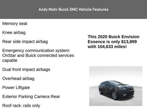 Used 2020 Buick Envision Essence FWD image 8