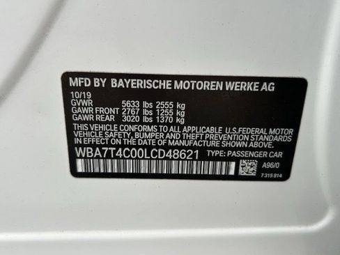 Used 2020 BMW 740i xDrive w/ M Sport Package AWD/4WD image 18