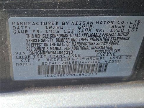 Used 2021 Nissan Versa SV FWD image 26