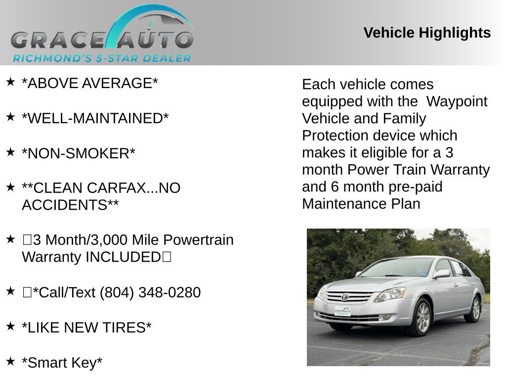 Used 2007 Toyota Avalon XL FWD image 2