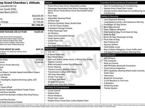Used 2023 Jeep Grand Cherokee L Laredo RWD image 5