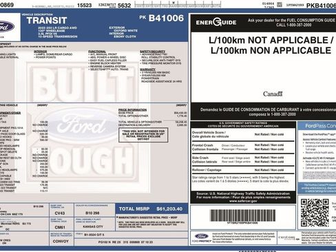 Certified 2023 Ford Transit 250 Low Roof AWD w/ Exterior Upgrade Package image 36