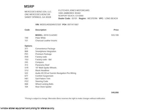 Used 2019 Mercedes-Benz CLA 250 CLA 250 Coupe image 3