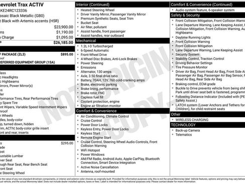 Used 2024 Chevrolet Trax ACTIV w/ Sunroof Package image 4
