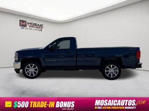 Used 2017 Chevrolet Silverado 1500 W/T w/ Chrome Bumper Package AWD/4WD image 4