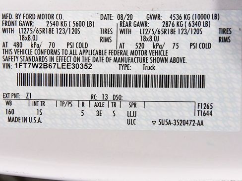 Used 2020 Ford F250 XL w/ STX Appearance Package AWD/4WD image 18