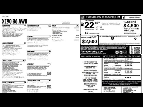 Used 2023 Volvo XC90 B6 Core w/ Climate Package image 3