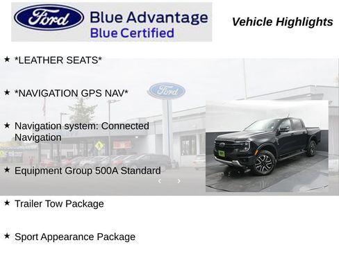 Used 2024 Ford Ranger Lariat w/ FX4 Off-Road Package AWD/4WD image 19