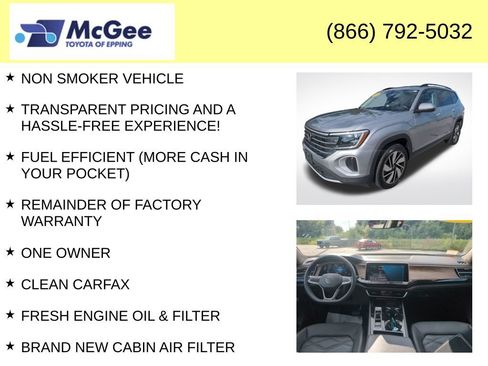 Used 2025 Volkswagen Atlas SE AWD/4WD image 4