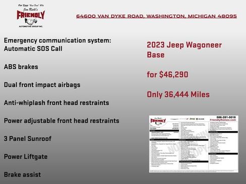 Used 2023 Jeep Wagoneer 4WD w/ Premium Group I image 8