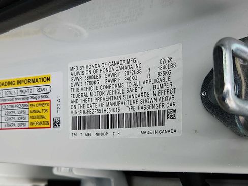 Certified 2026 Honda Civic Sport image 26