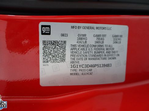 Used 2023 Chevrolet Corvette Stingray Premium Conv w/ Z51 Performance Package RWD image 34