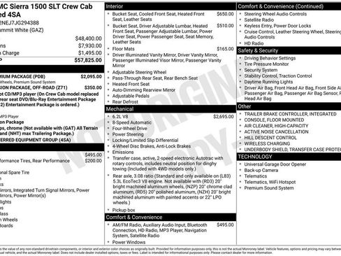 Used 2018 GMC Sierra 1500 SLT w/ SLT Premium Package image 8