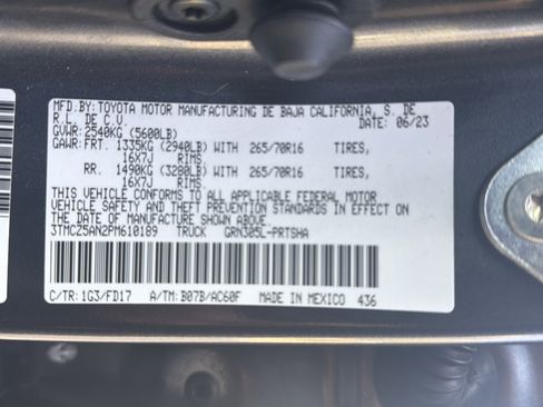 Used 2023 Toyota Tacoma TRD Off-Road w/ Technology Package image 36