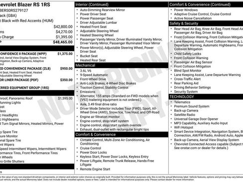 Used 2024 Chevrolet Blazer RS w/ Driver Confidence II Package FWD image 35