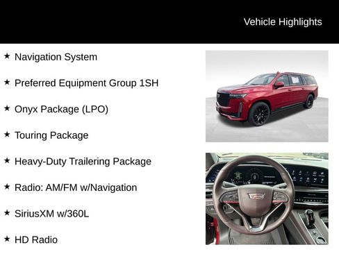Used 2023 Cadillac Escalade ESV Sport Platinum w/ LPO, ONYX Package AWD/4WD image 10
