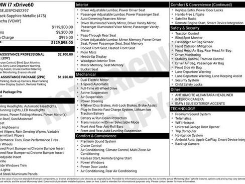Certified 2023 BMW i7 xDrive60 AWD/4WD image 21