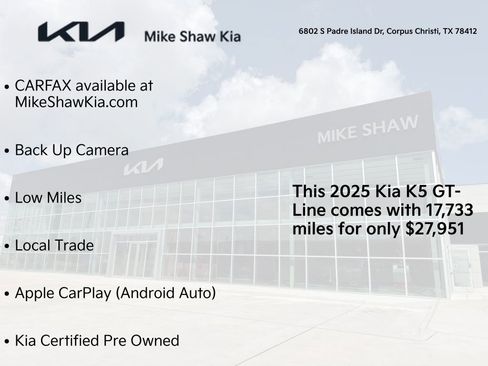 Certified 2025 Kia K5 GT-Line w/ GT-Line Premium Package image 2