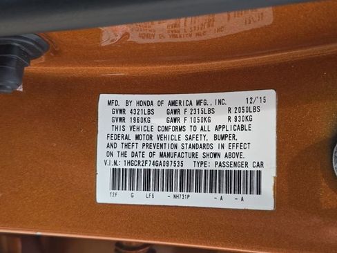 Used 2016 Honda Accord EX image 38