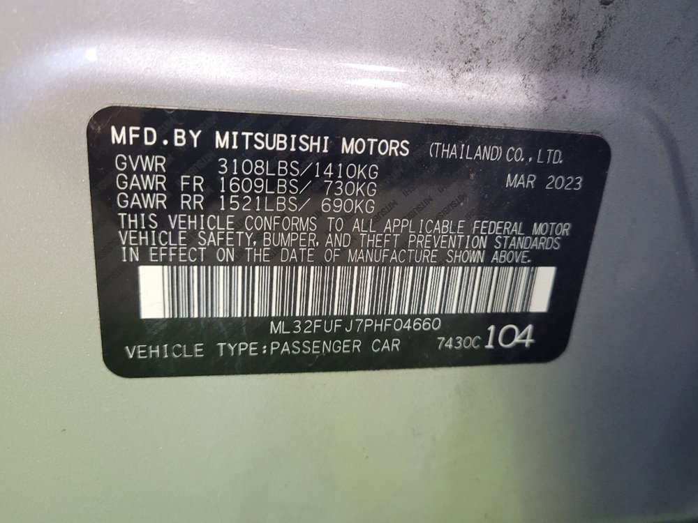 Used 2023 Mitsubishi Mirage G4 ES FWD image 33