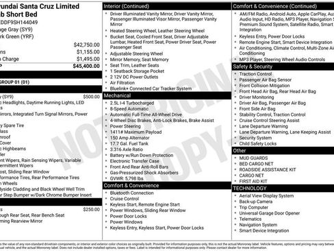 Certified 2025 Hyundai Santa Cruz Limited AWD/4WD image 38