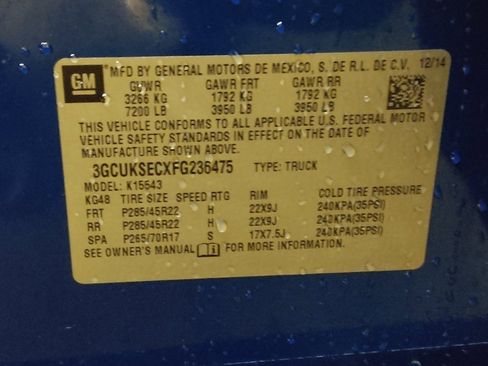 Used 2015 Chevrolet Silverado 1500 LTZ w/ LTZ Plus Package image 33