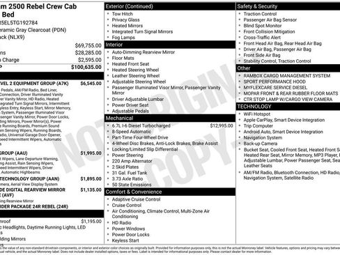 New 2026 RAM 2500 Rebel w/ Rebel Level 2 Equipment Group AWD/4WD image 5