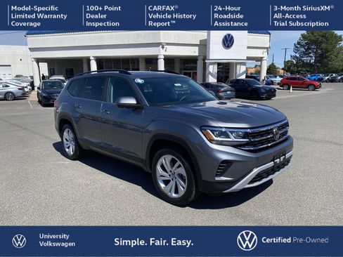 Certified 2023 Volkswagen Atlas SE w/ Panoramic Sunroof Package FWD image 1