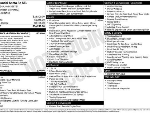 Used 2021 Hyundai Santa Fe SEL w/ Convenience + Premium Package image 38