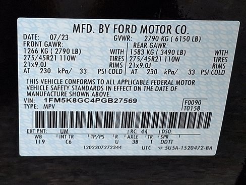 Certified 2023 Ford Explorer ST w/ Equipment Group 401A image 26
