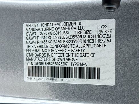 Certified 2024 Honda Odyssey EX-L image 34