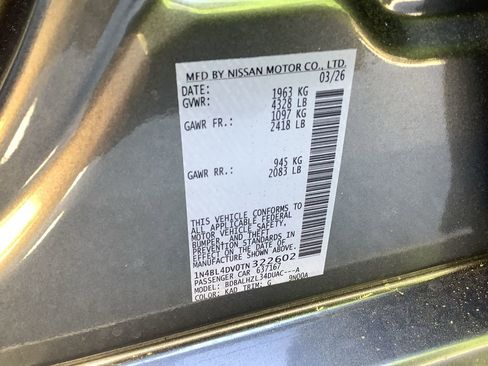 New 2026 Nissan Altima 2.5 SV w/ SV Special Edition Package FWD image 30