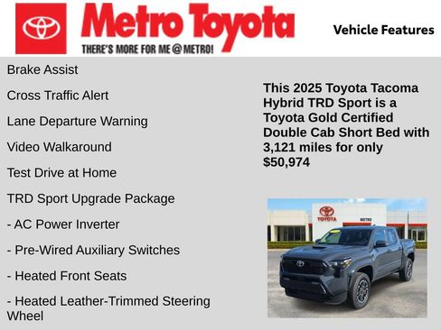 Certified 2025 Toyota Tacoma TRD Sport image 21