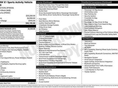 Used 2020 BMW X1 sDrive28i w/ Convenience Package FWD image 7