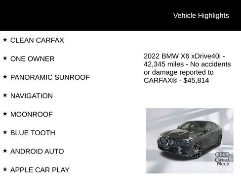 Used 2022 BMW X6 xDrive40i w/ M Sport Package image 8