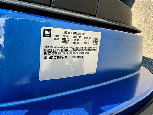 Used 2015 Chevrolet Corvette Stingray Convertible w/ 2LT Preferred Equipment Group RWD image 15