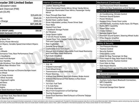 Used 2014 Chrysler 200 Limited FWD image 3