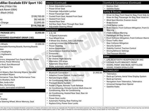 New 2026 Cadillac Escalade ESV Sport w/ Touring Package AWD/4WD image 31