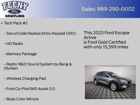 Certified 2023 Ford Escape Active w/ Tech Pack #2 AWD/4WD image 14